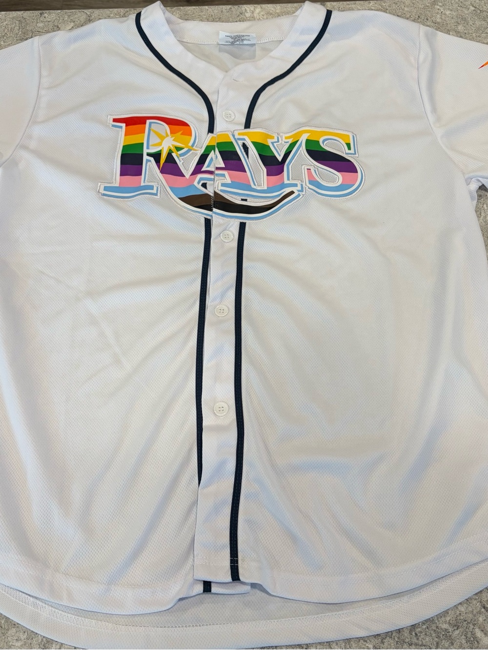 Tampa Bay Rays MLB SGA Pride Jersey-XL
